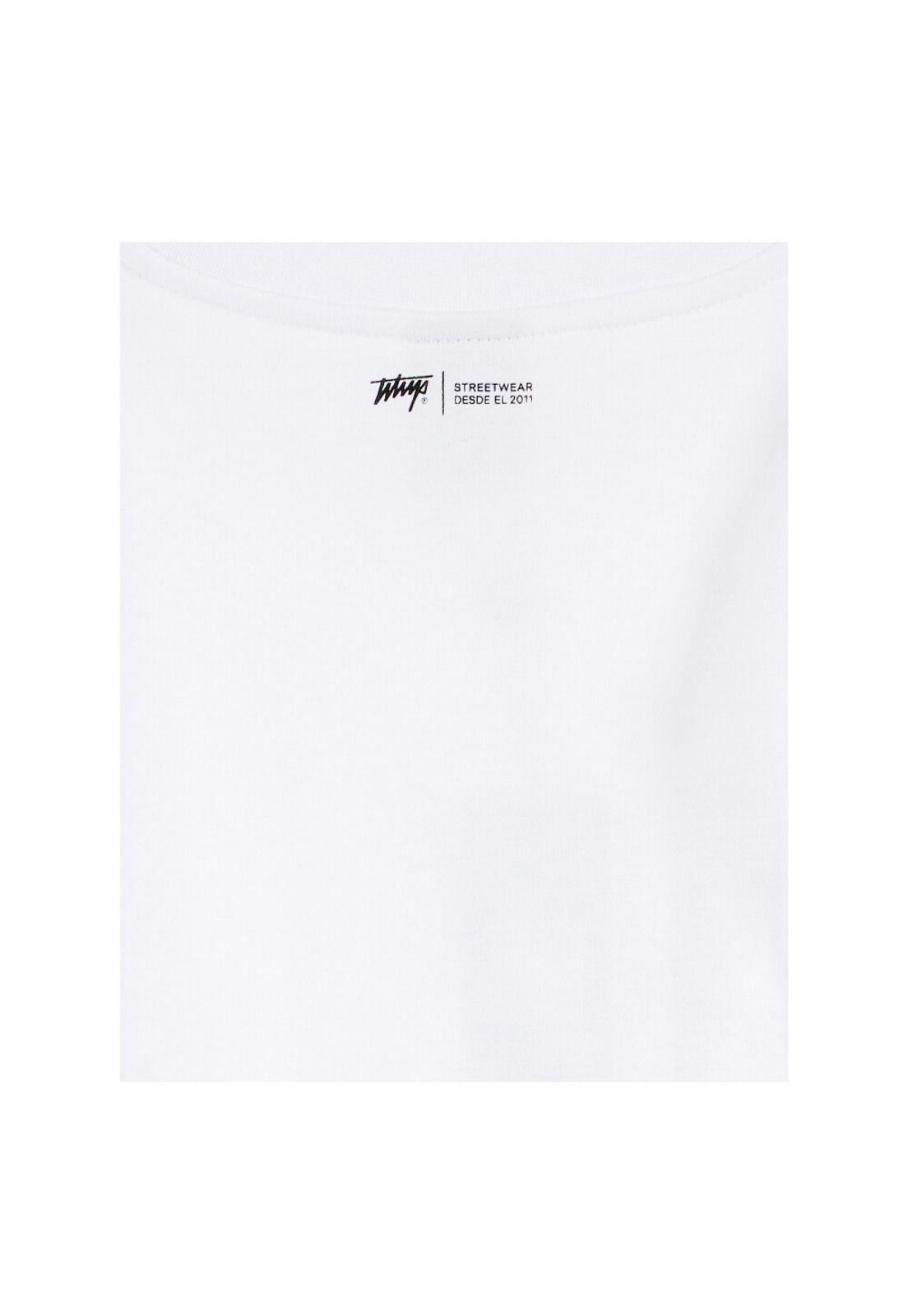 Polera Whatup Hombre Basic White Tiny Logo Black-3