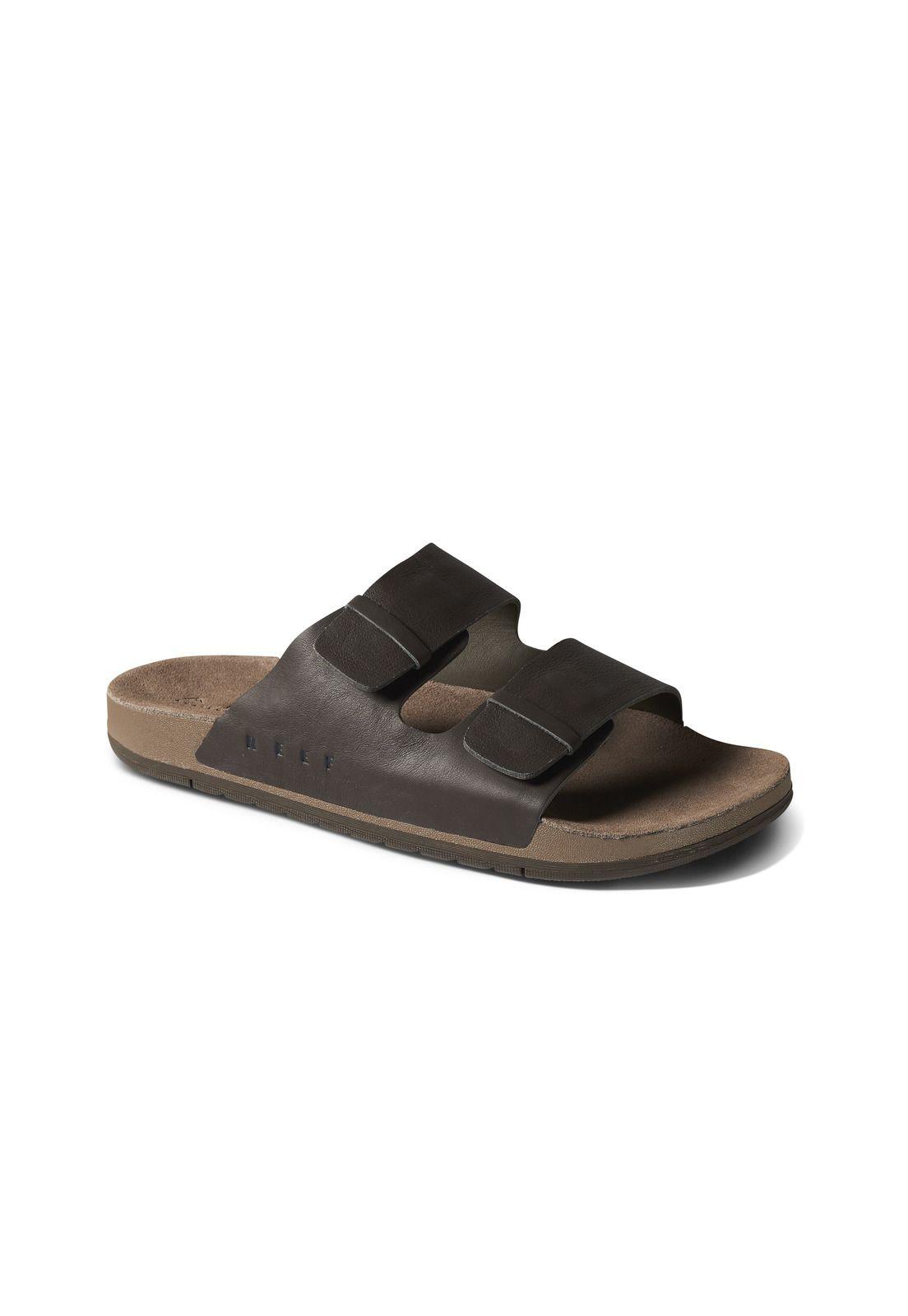 Sandalia Reef Men Ojai Two Bar Brown Leather-0