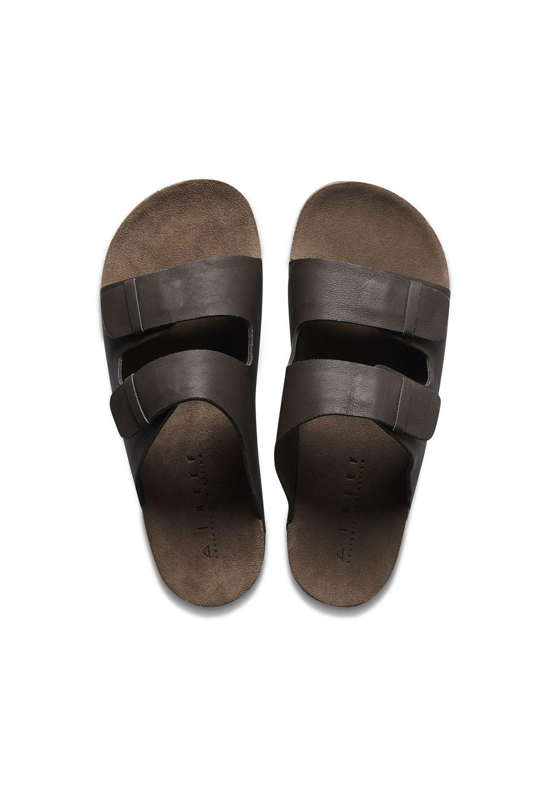 Sandalia Reef Men Ojai Two Bar Brown Leather-2