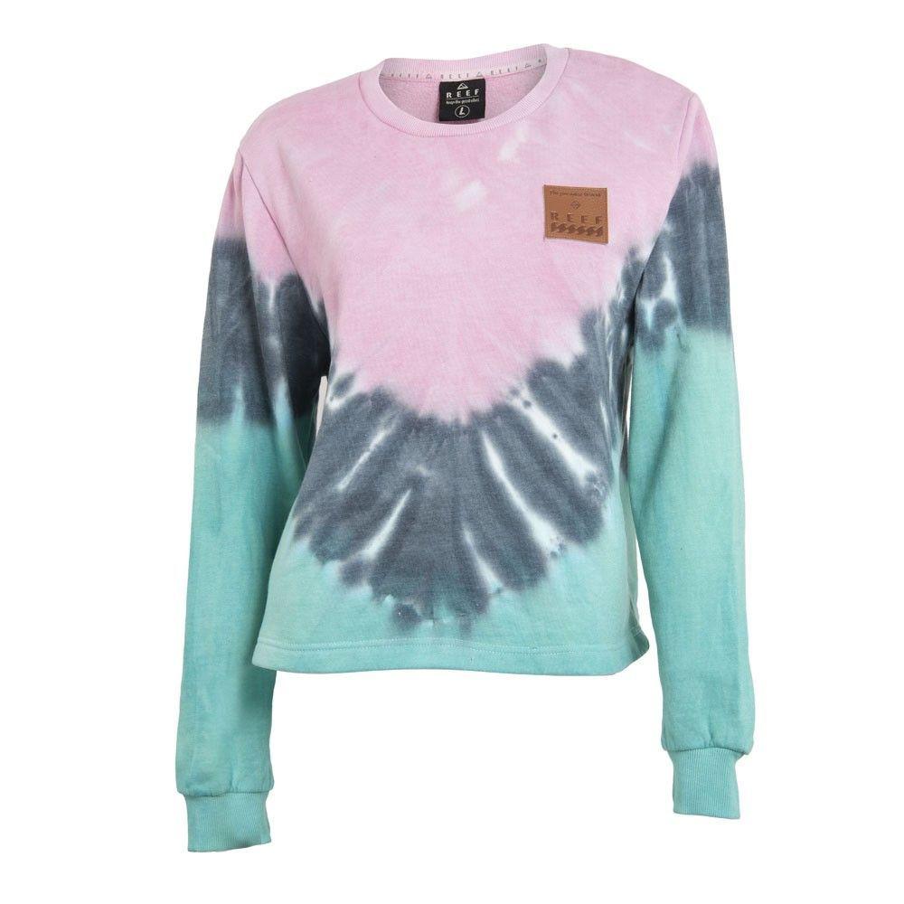 Poleron Women Crew Tiedye Pink Blue-0