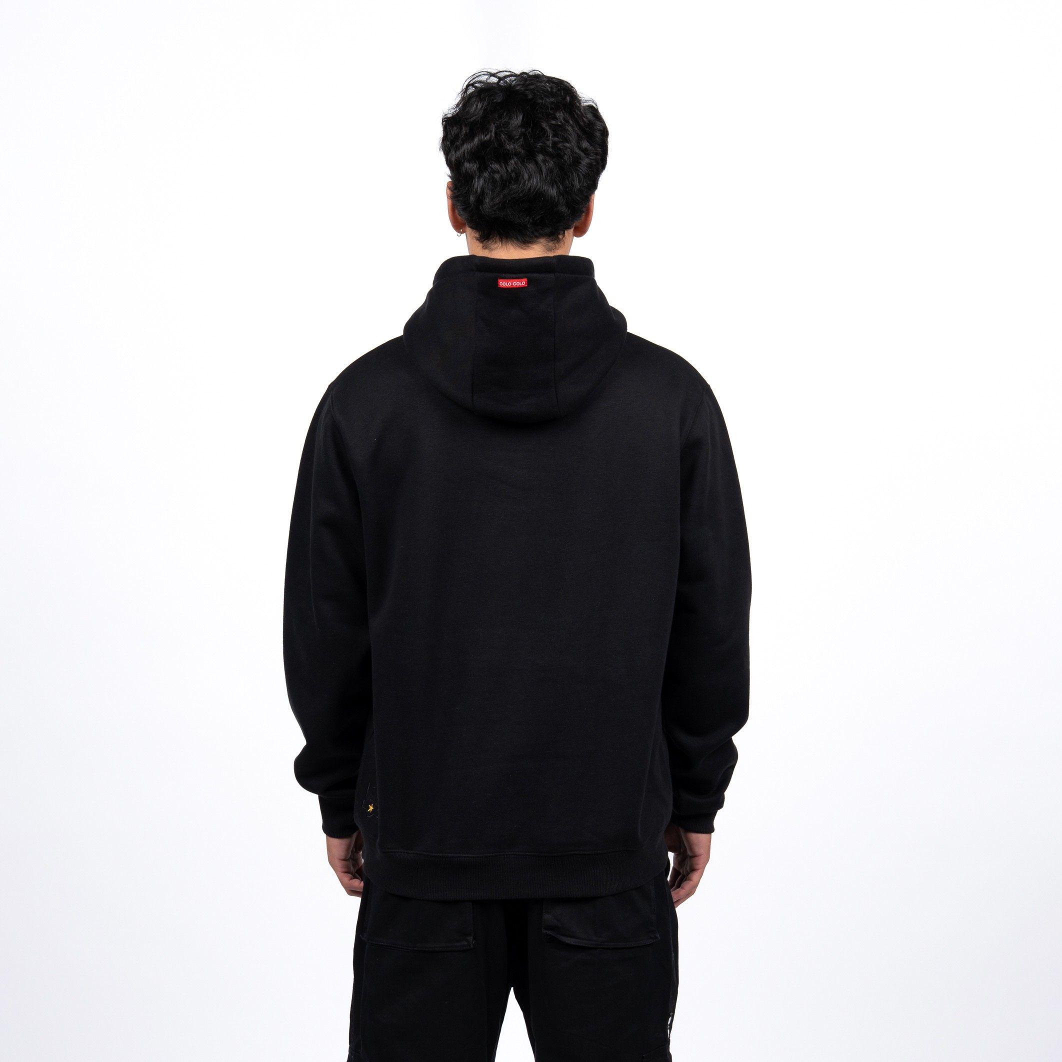 Polerón Colo-Colo Urbano Hoodie Escudo Negro-1