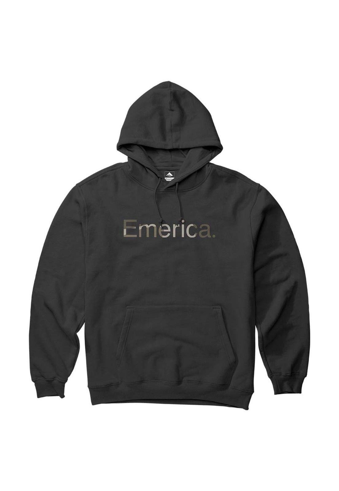 Poleron Pure Logo Black Camo Emerica-0