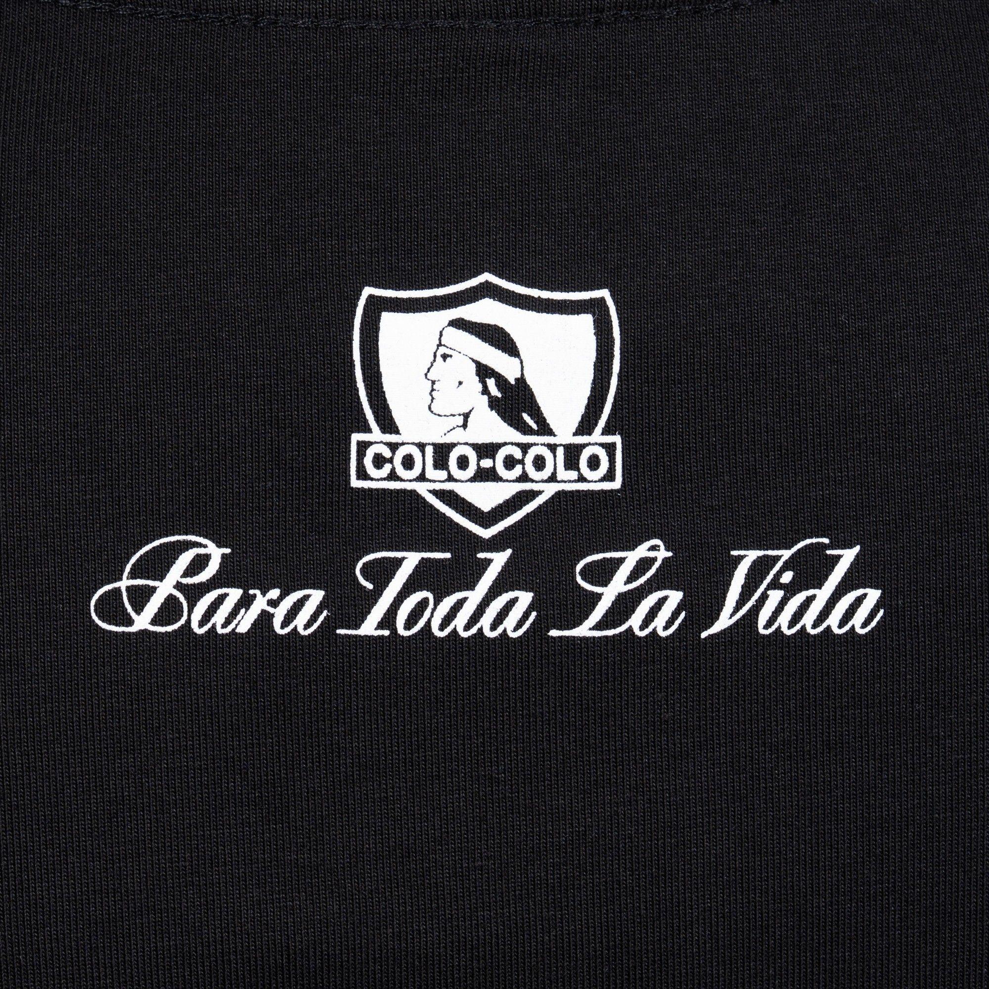 Polera Colo-Colo Urbano Negro Escudo Blanco-3