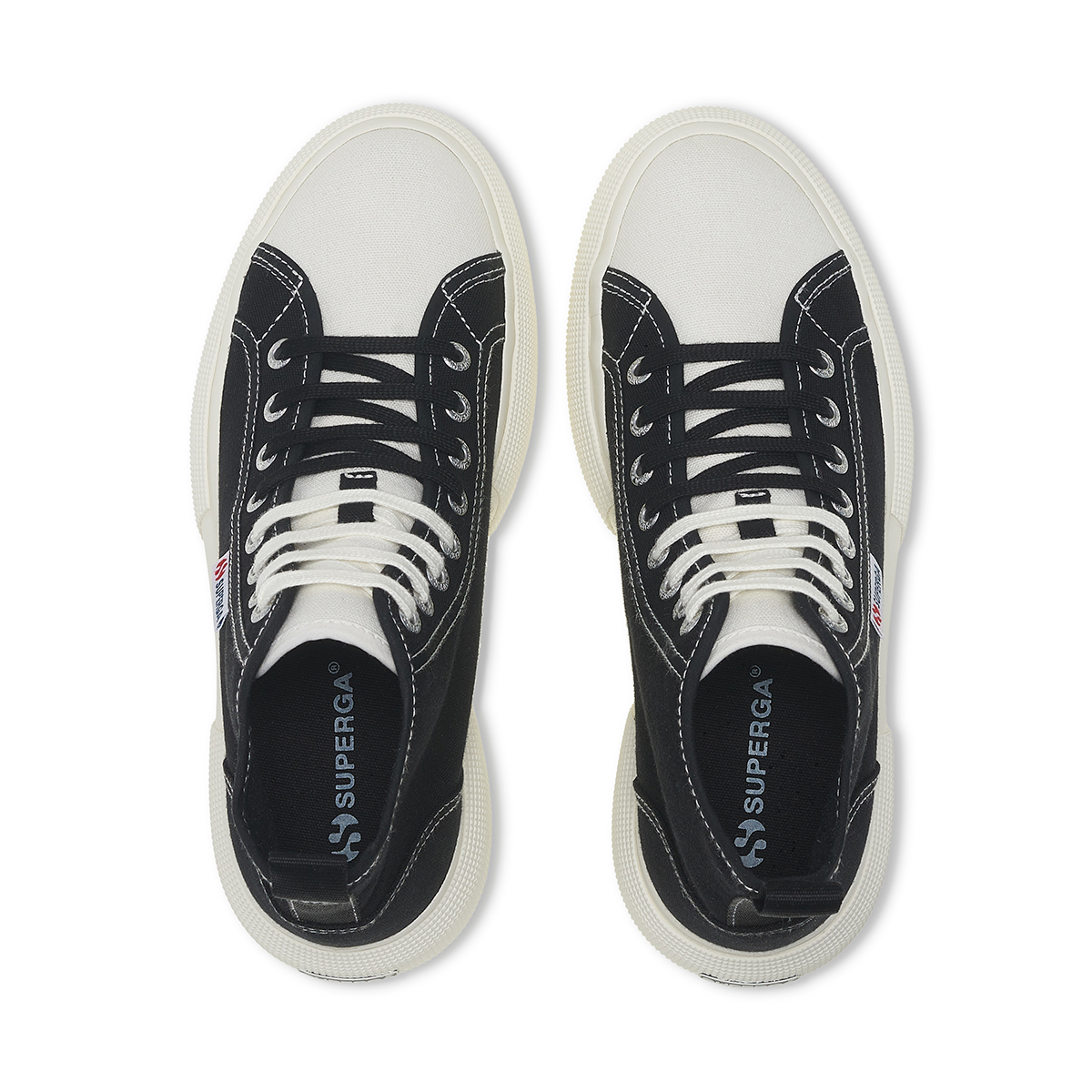 Zapatilla 2596 Bubble Mid Black White-3
