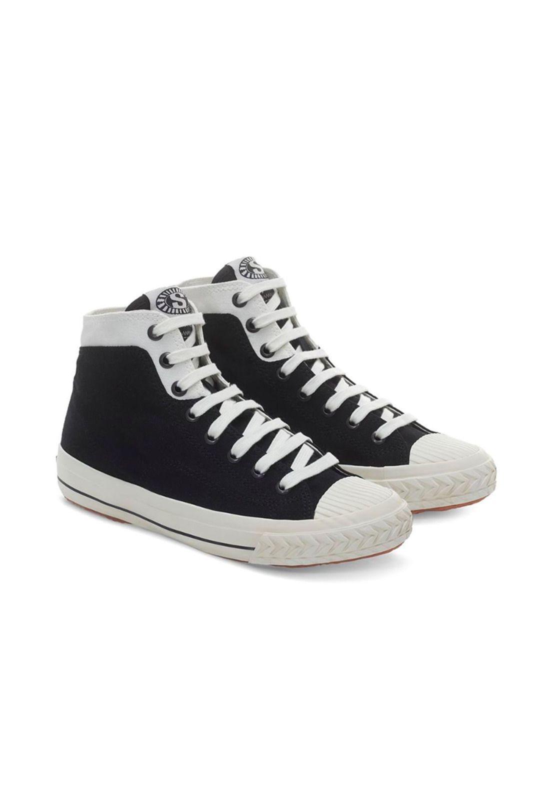 Zapatilla 2946 College Black White Avorio-1