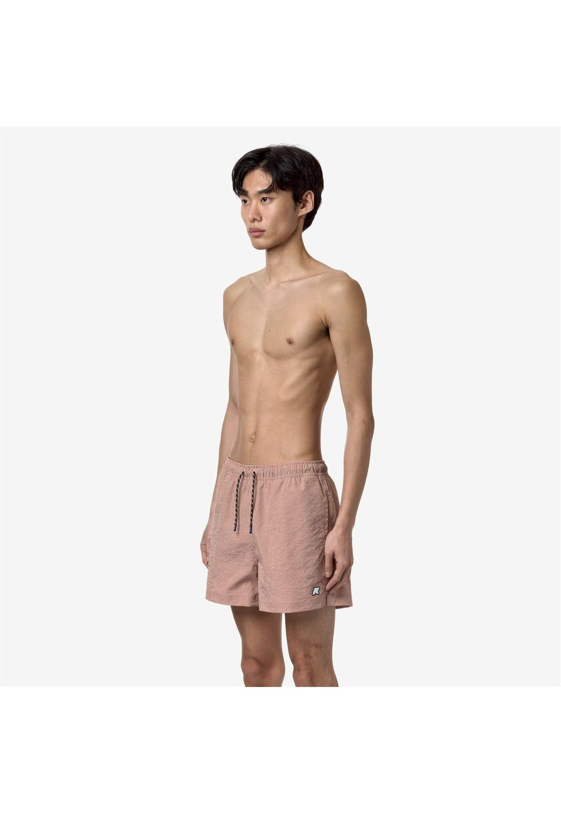 Traje de Baño K-Way Men Loiret Pink Stripes-3