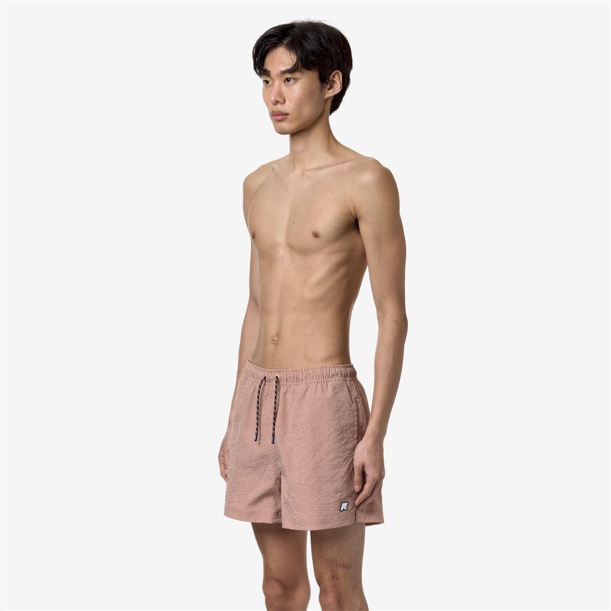 Traje de Baño K-Way Men Loiret Pink Stripes-2