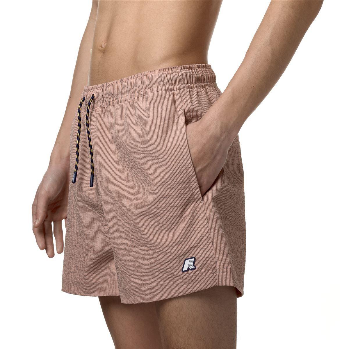 Traje de Baño K-Way Men Loiret Pink Stripes-4