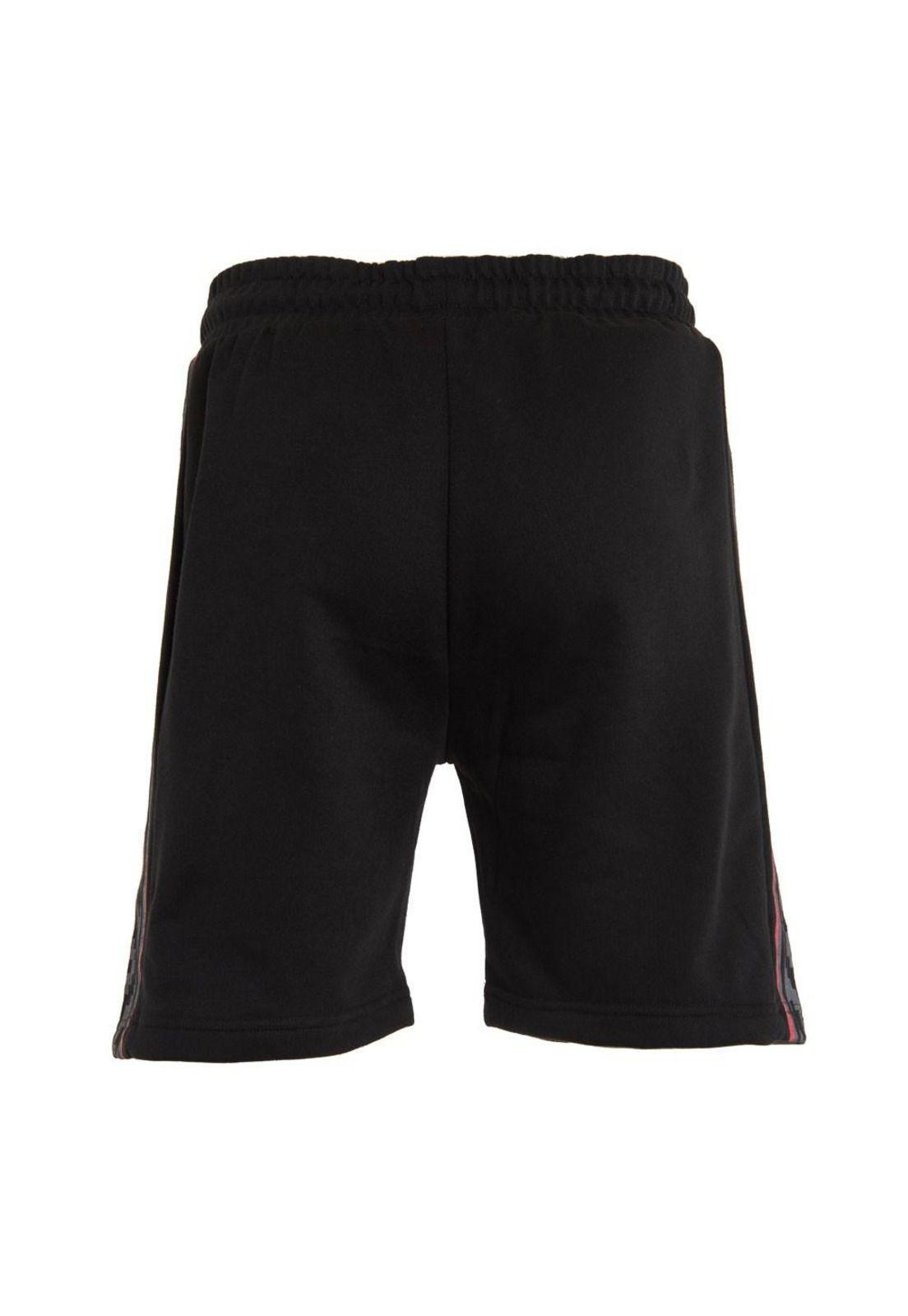 Short Colo Colo Urbano Black Diseño Banda Lateral Grey Red-2