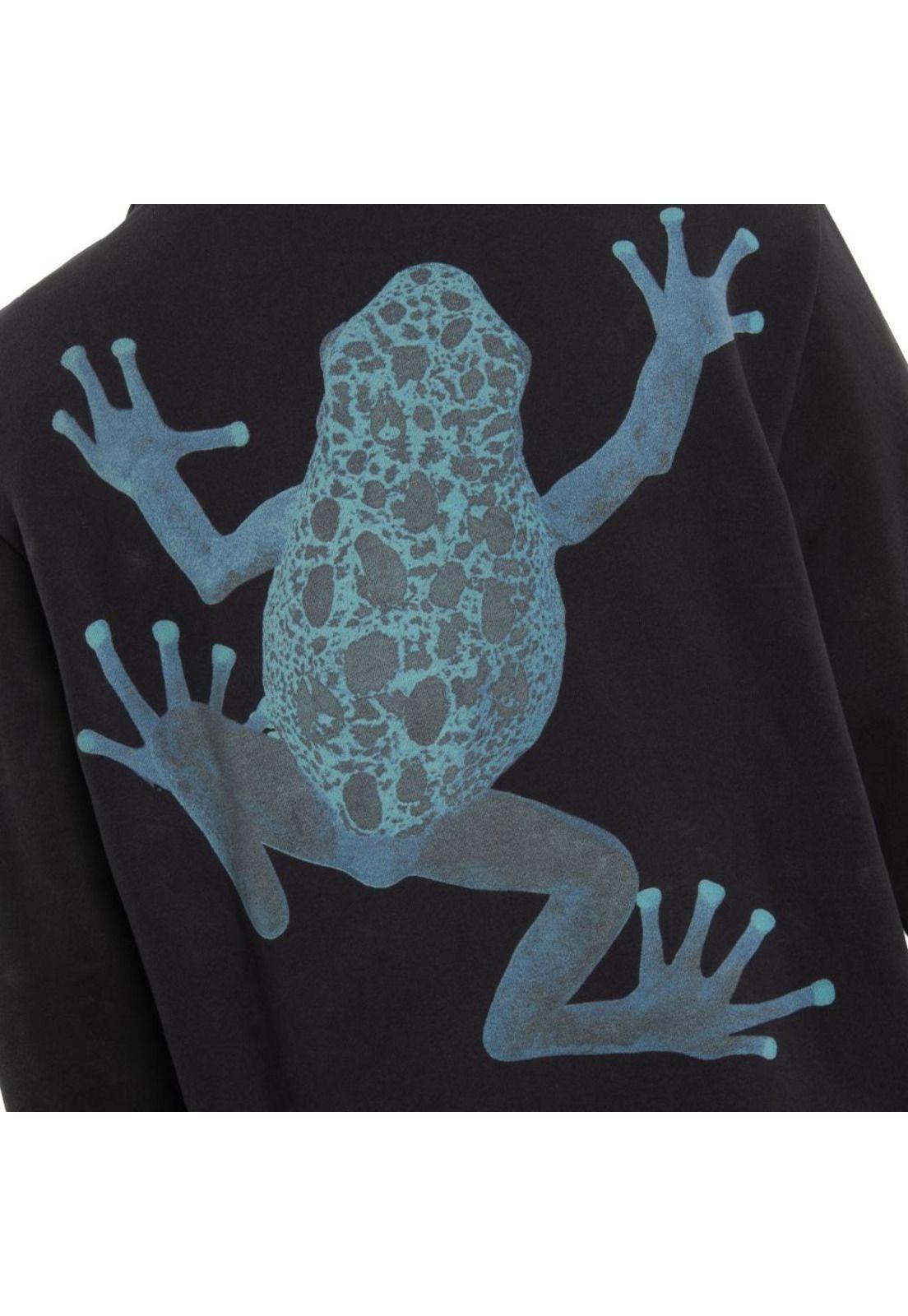 Poleron Men Full Zipper Frog Black-3