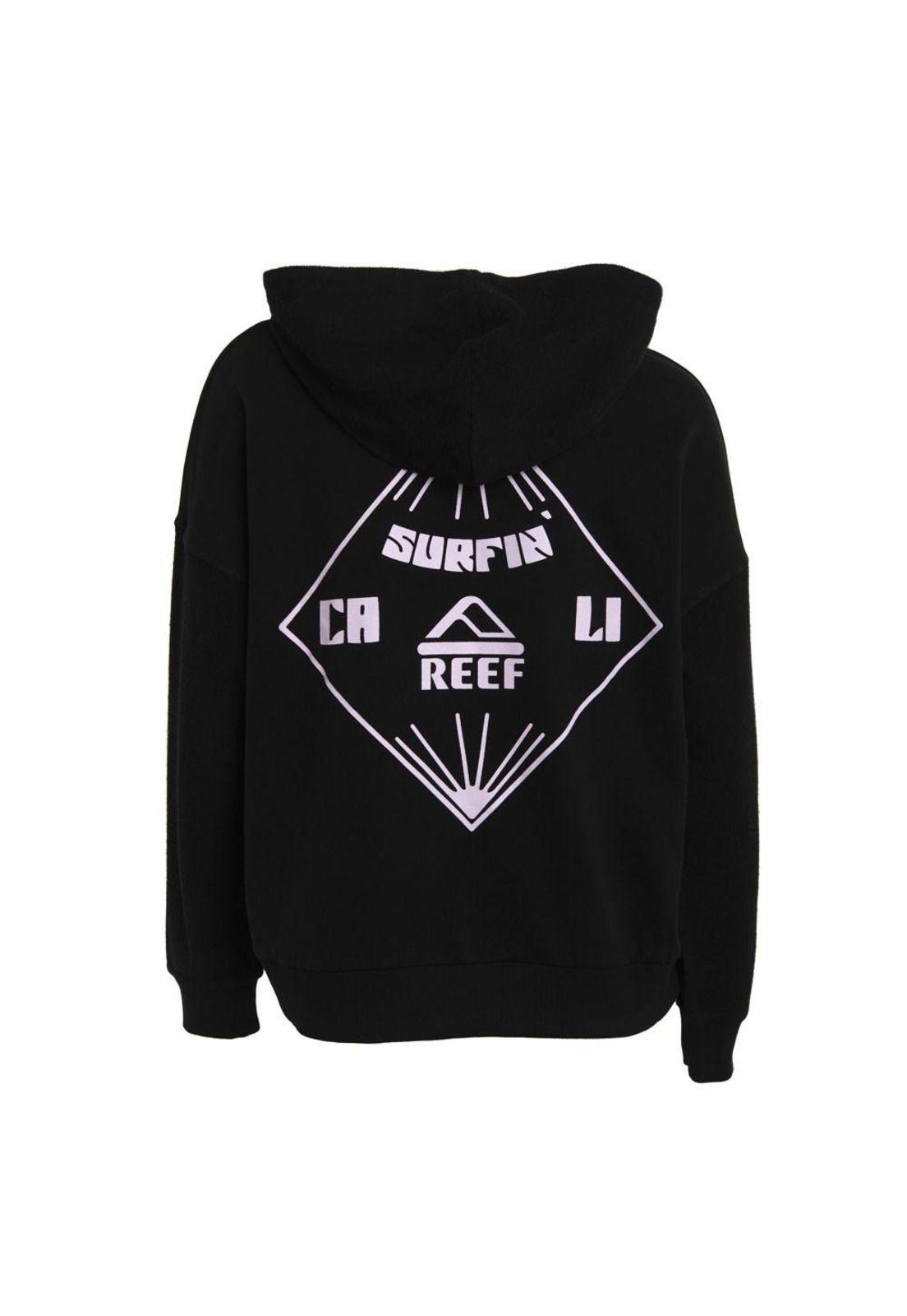 Poleron Women Hoodie Black Pink-2