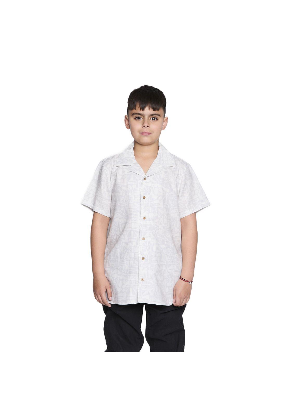 Camisa Reef Kids Gris Diseños Gris Oscuro-0