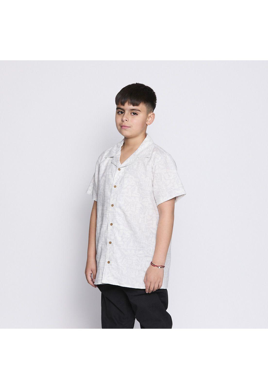 Camisa Reef Kids Gris Diseños Gris Oscuro-2