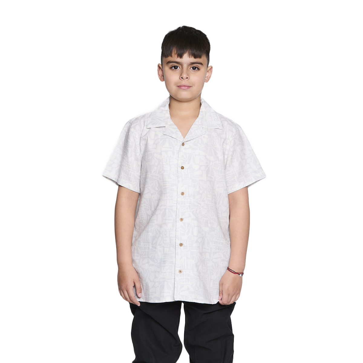 Camisa Reef Kids Gris Diseños Gris Oscuro-0