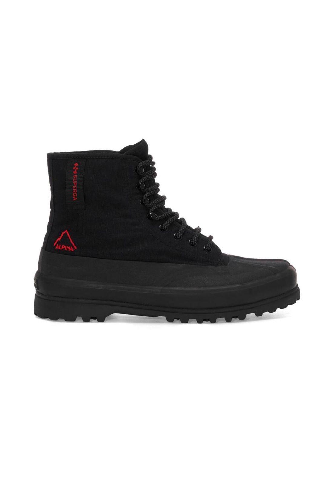 Zapatilla 2481 Alpina Ripstop Black Red-0