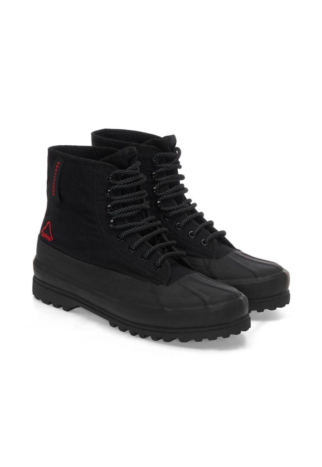 Zapatilla 2481 Alpina Ripstop Black Red-1