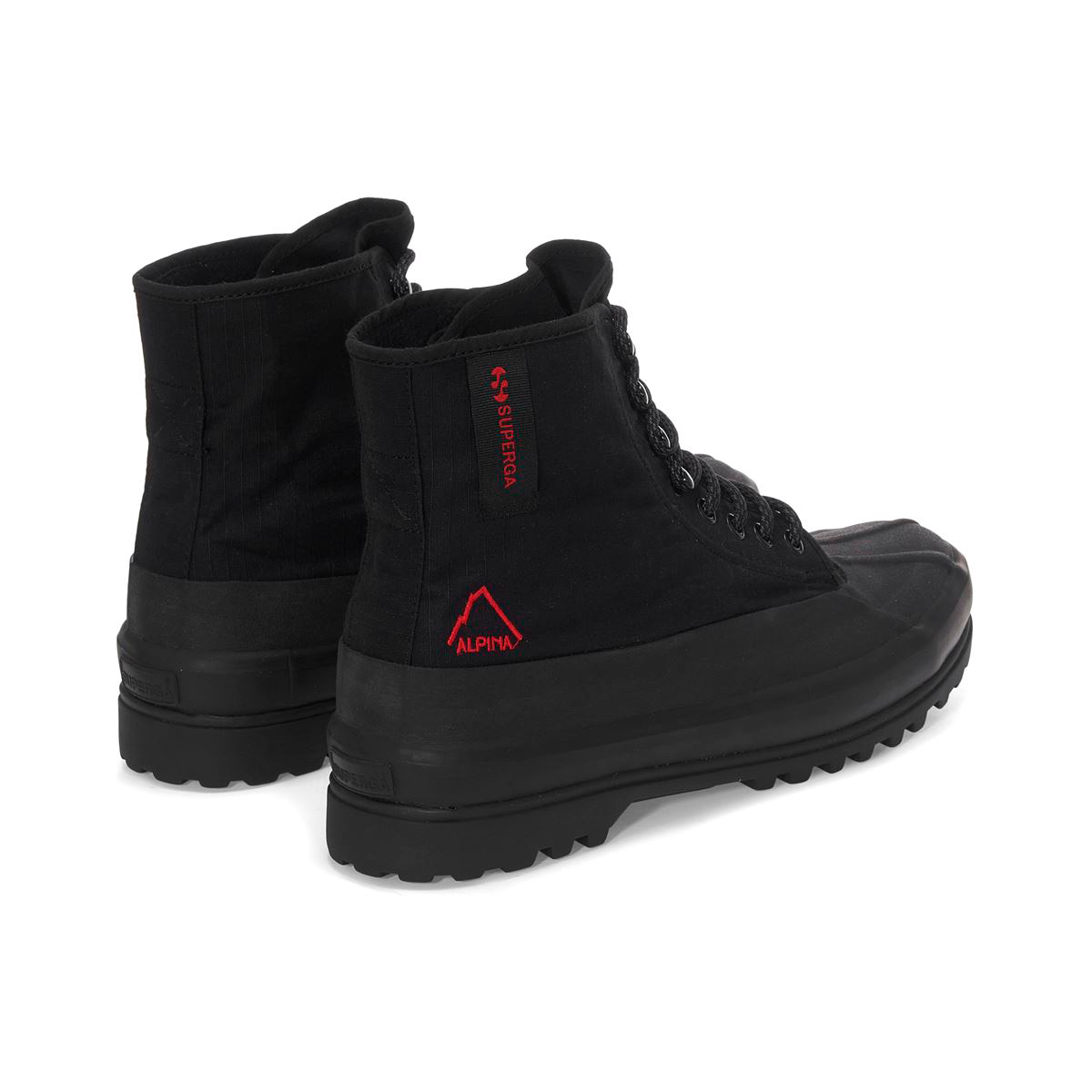 Zapatilla 2481 Alpina Ripstop Black Red-2