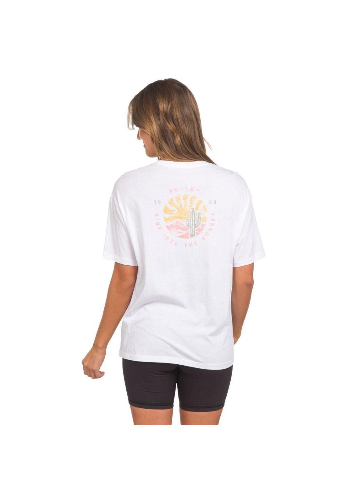Polera Zona Boyfriend Tee Bright White Hurley-1