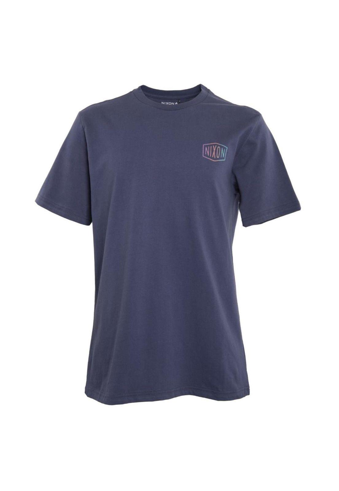 Polera Men Logo Back Blue-0