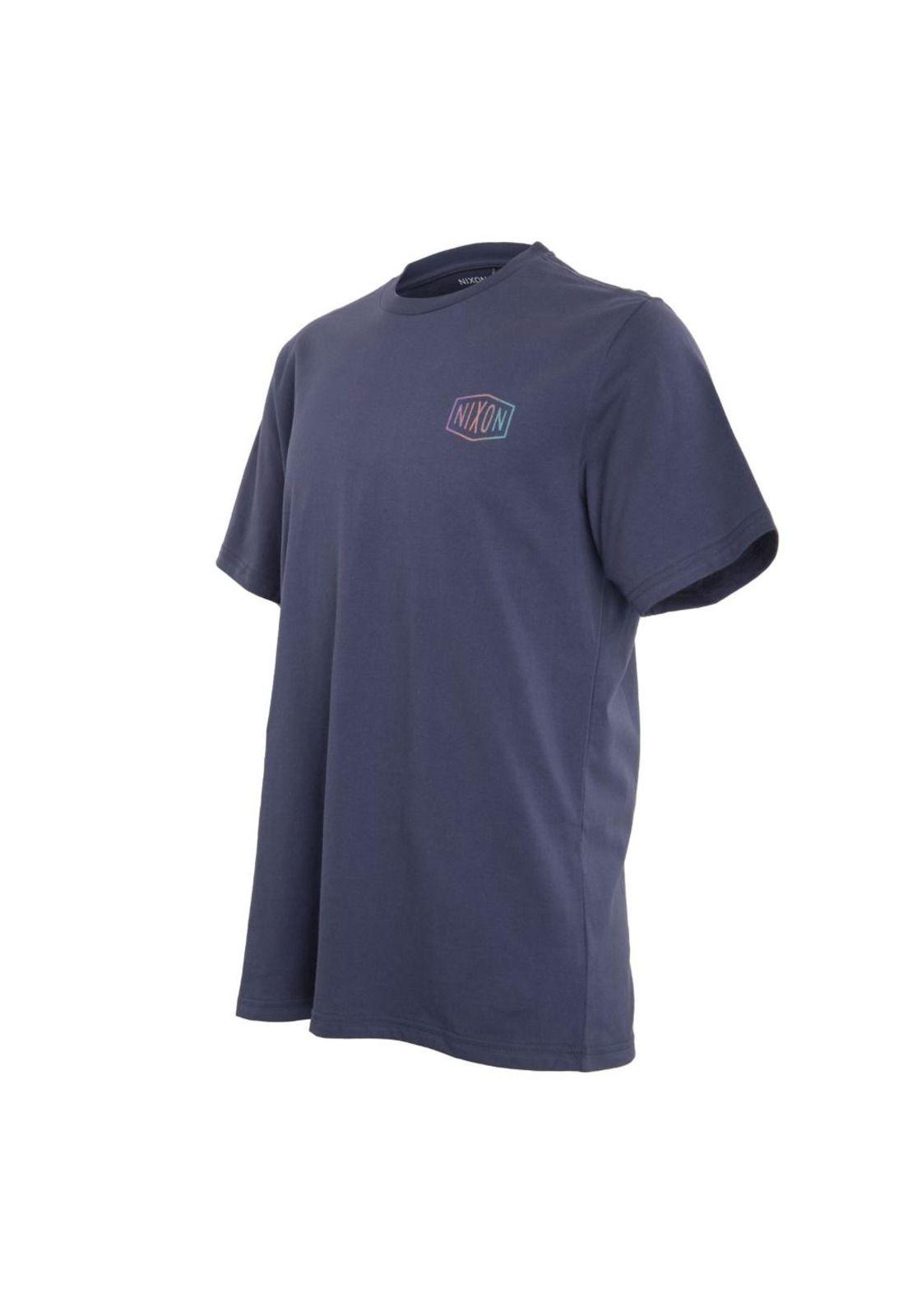Polera Men Logo Back Blue-2