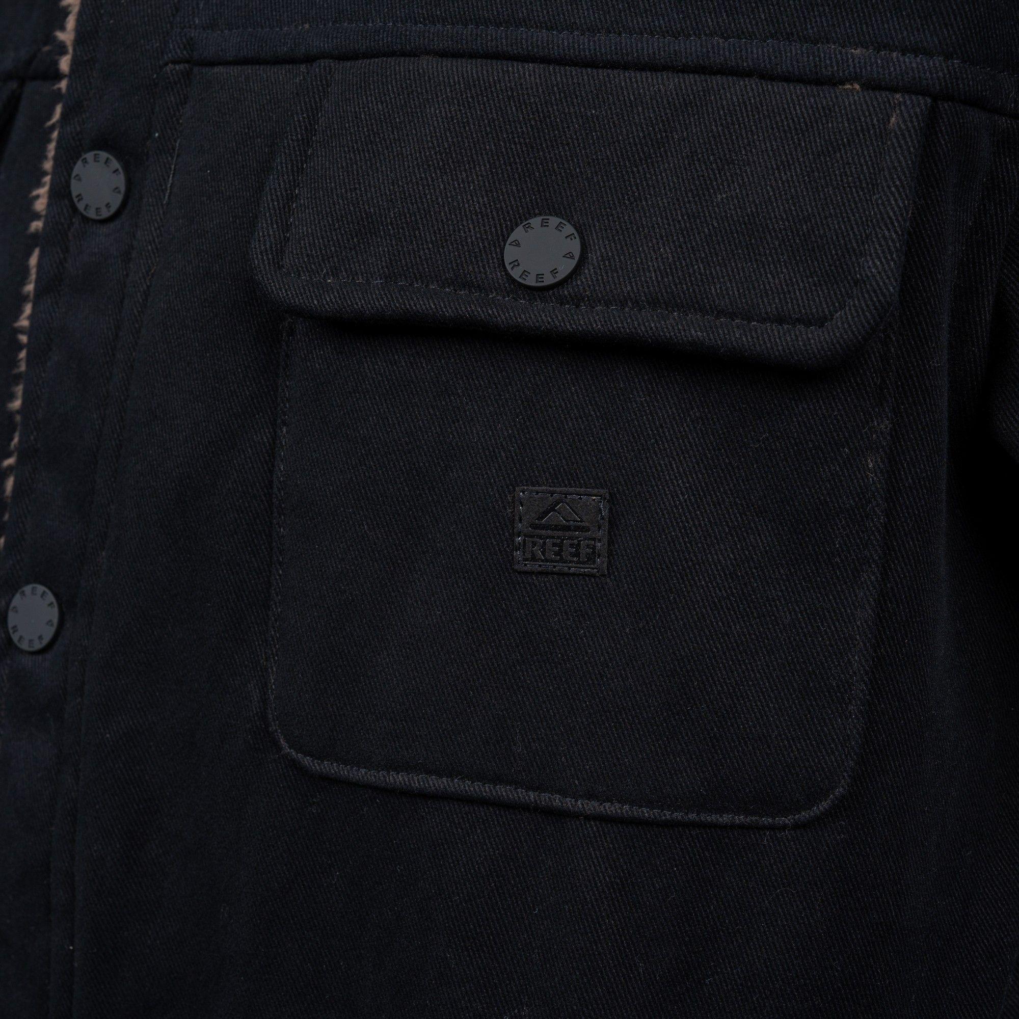 Casaca Reef Men Black Brown Buttons-2