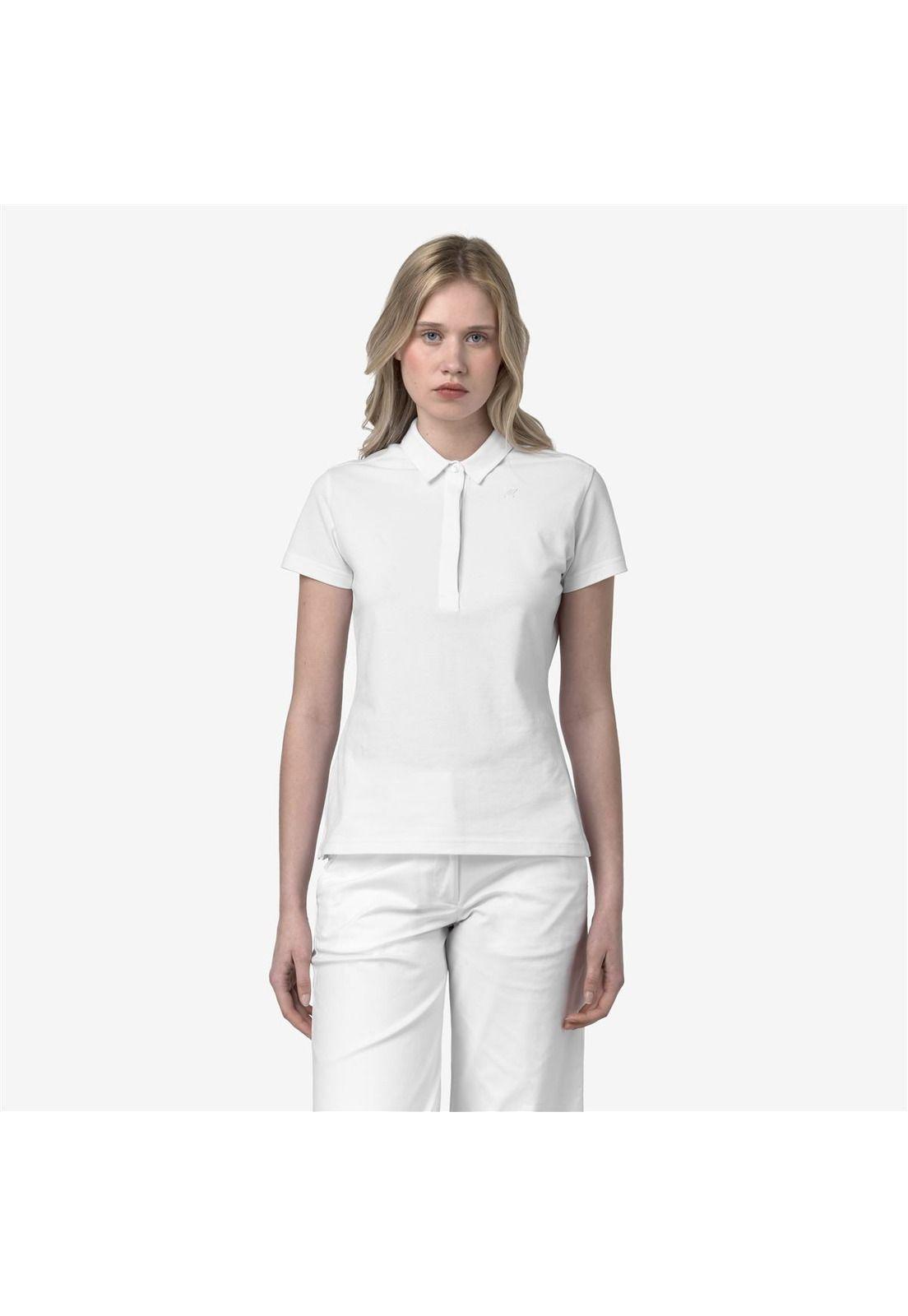 Polera K-Way Women Amedea Pique White-0