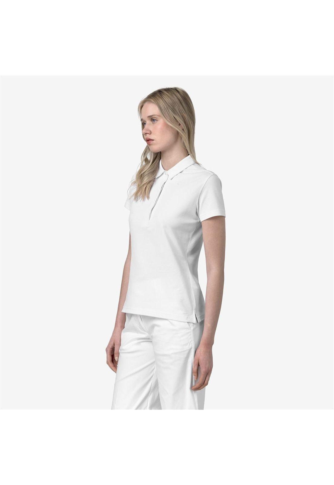 Polera K-Way Women Amedea Pique White-2