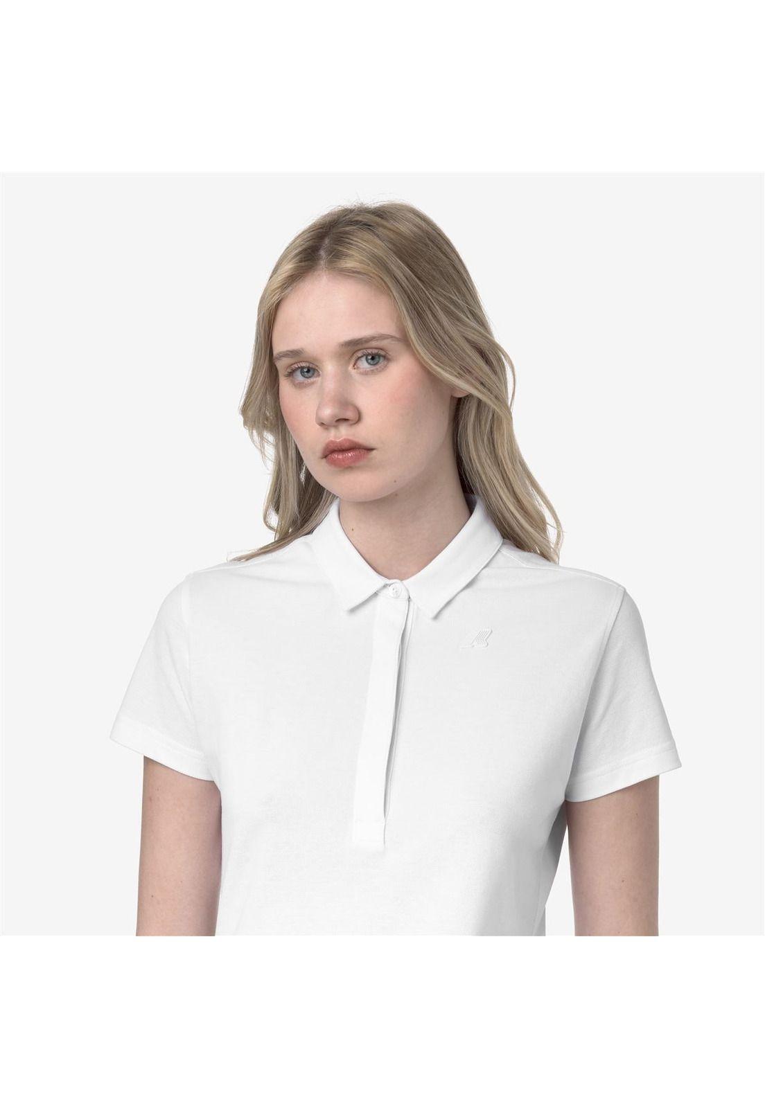 Polera K-Way Women Amedea Pique White-3