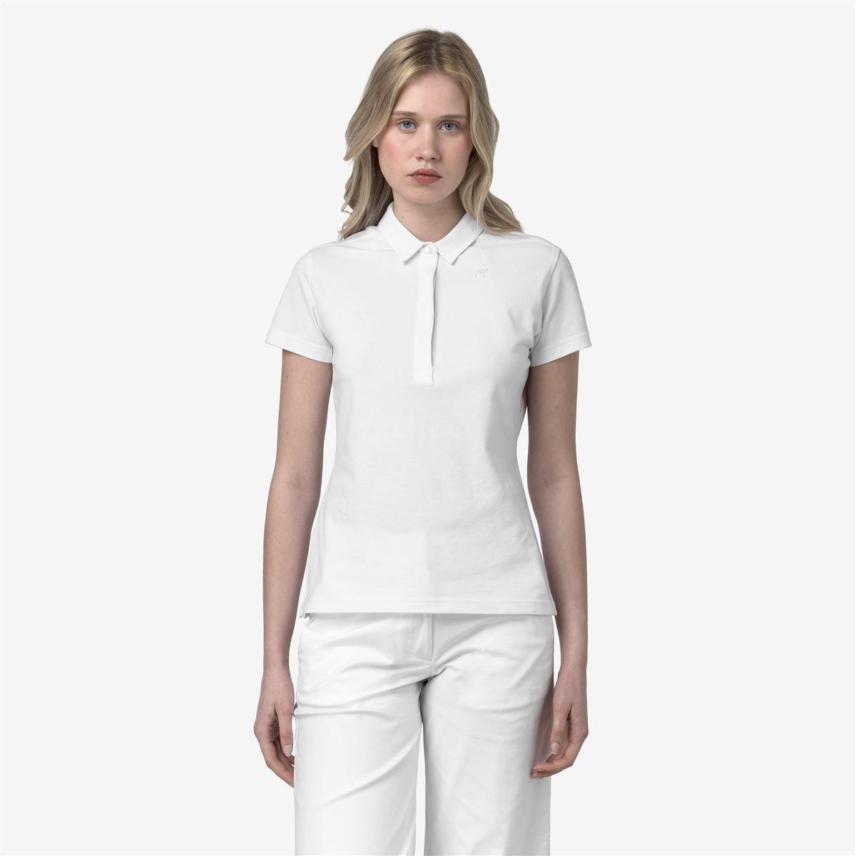 Polera K-Way Women Amedea Pique White-1
