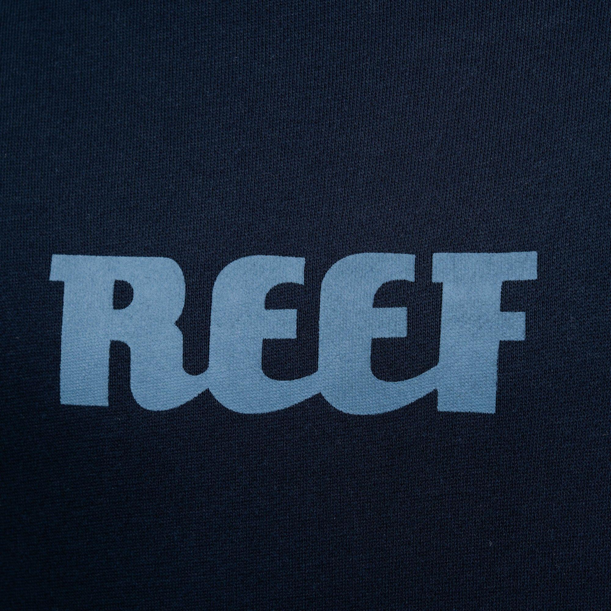 Polerón Hoodie Reef Men Blue Logo Light Blue-2