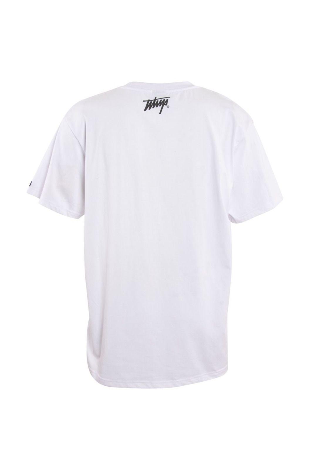 Polera V3 Logo White Black-2