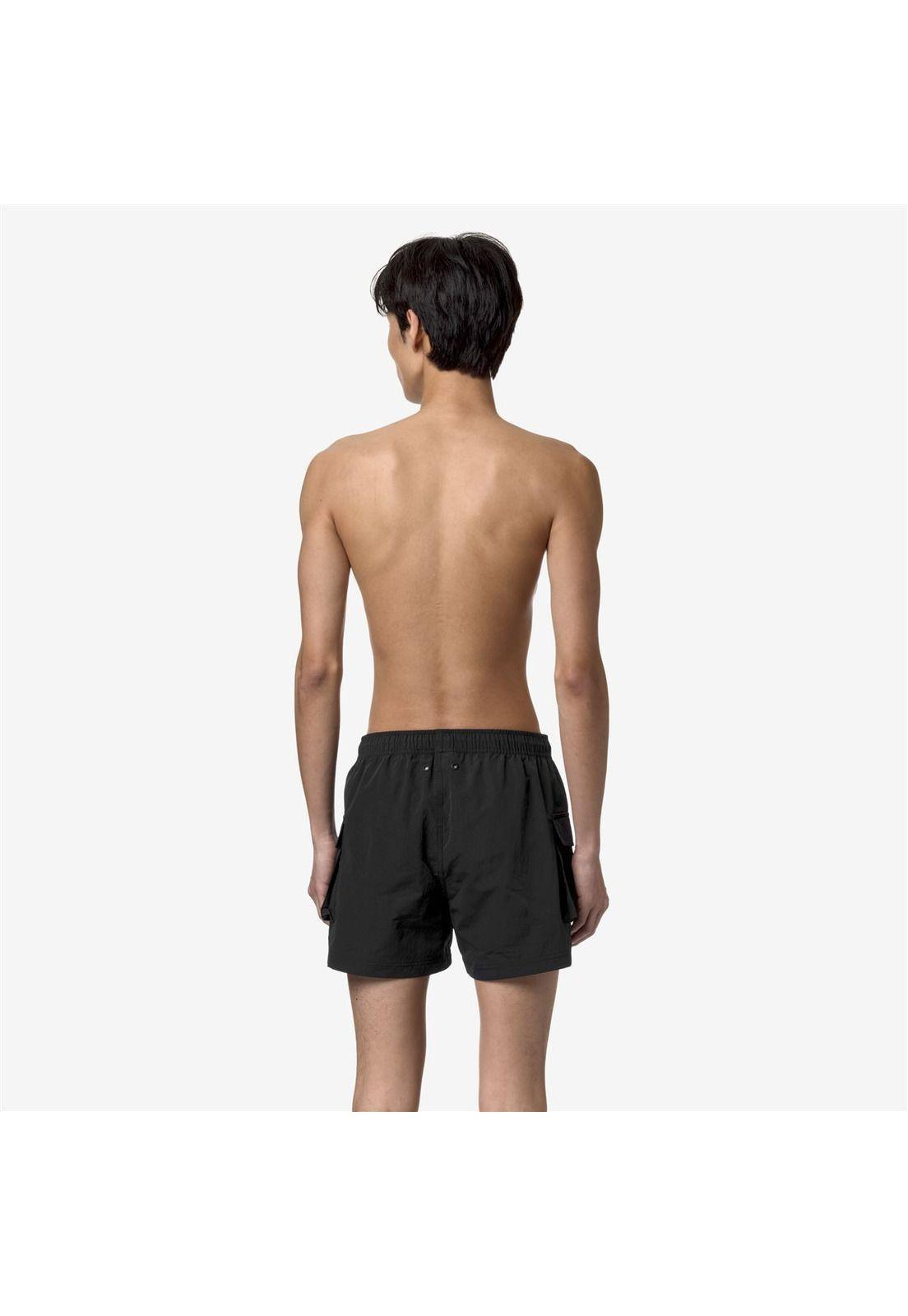 Traje de Baño K-Way Men Mellow Mini Ripstop Black Pure-3