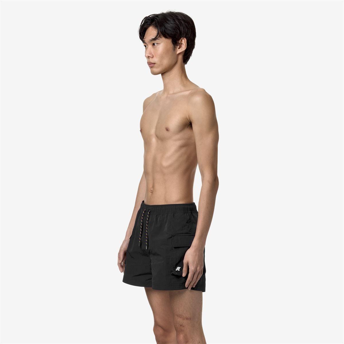 Traje de Baño K-Way Men Mellow Mini Ripstop Black Pure-2