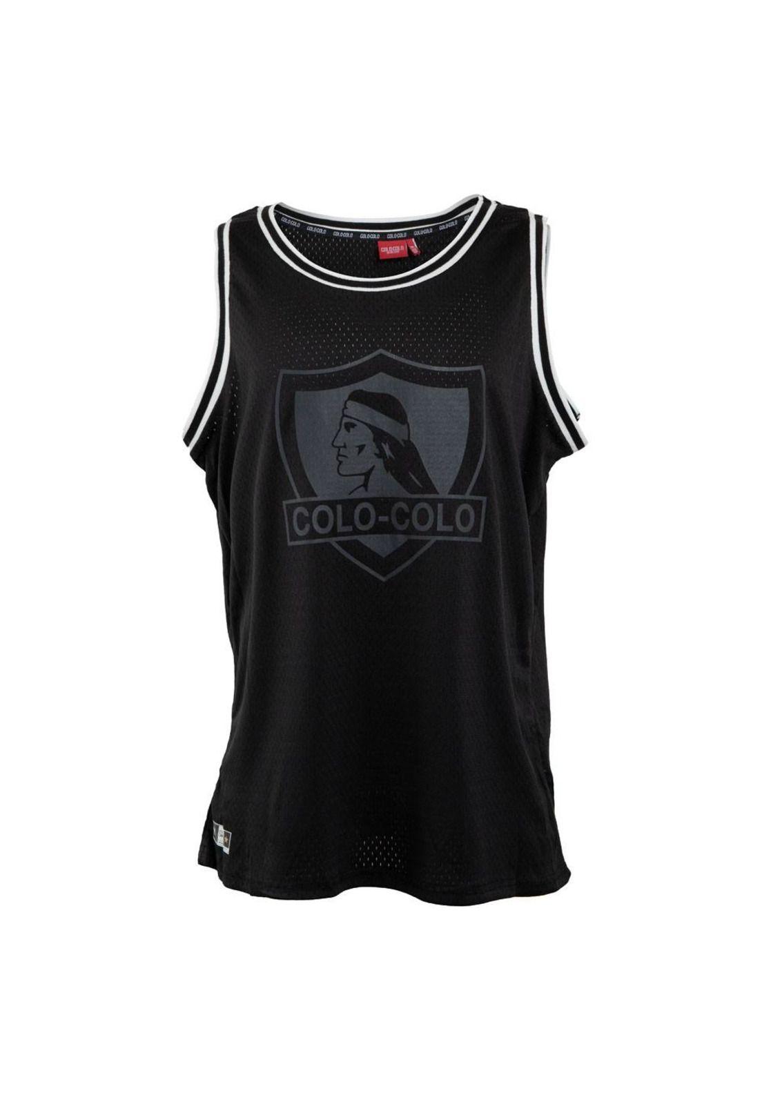 Polera Colo Colo Urbano tank "Escudo Gris" Negra-0