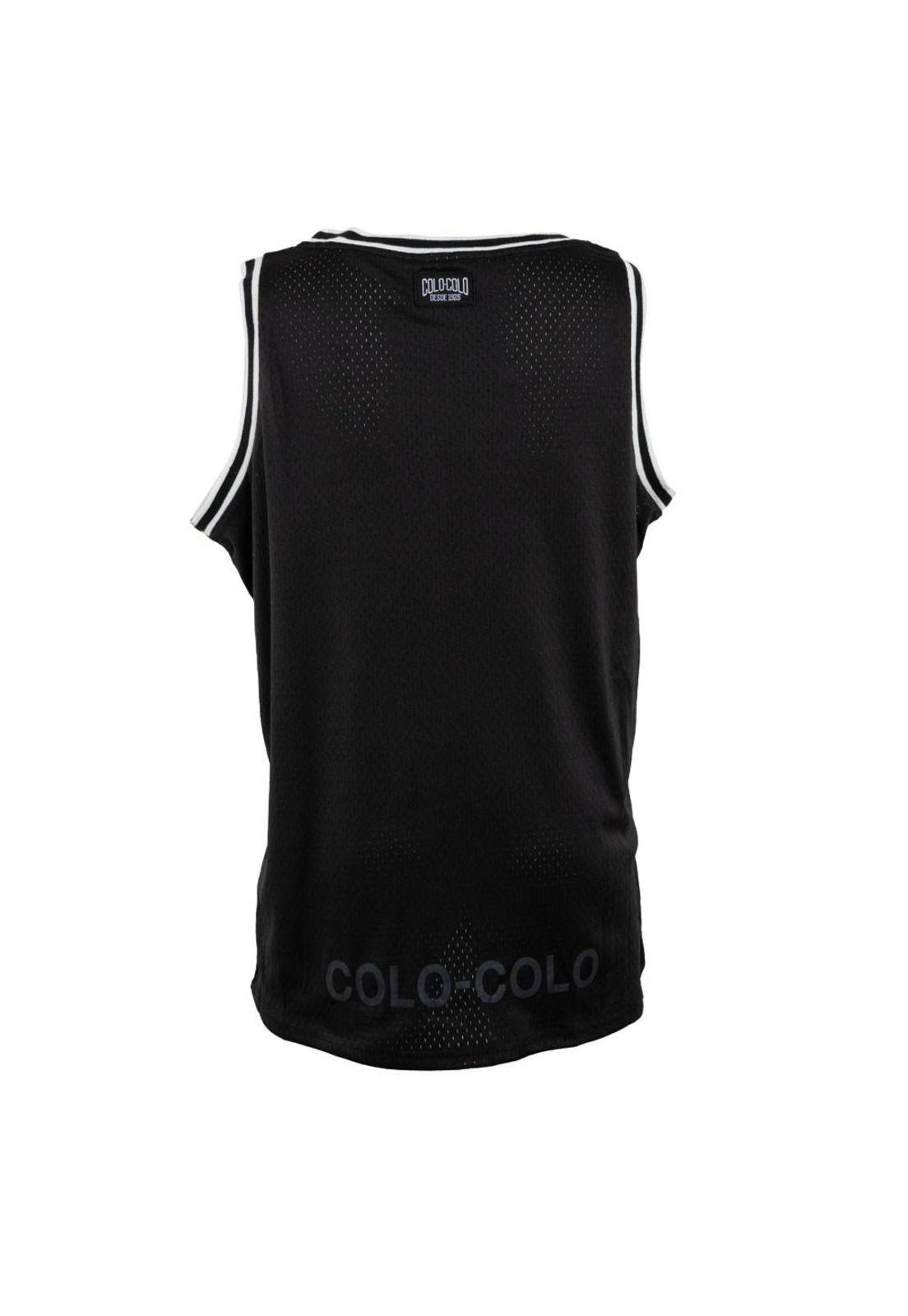 Polera Colo Colo Urbano tank "Escudo Gris" Negra-2