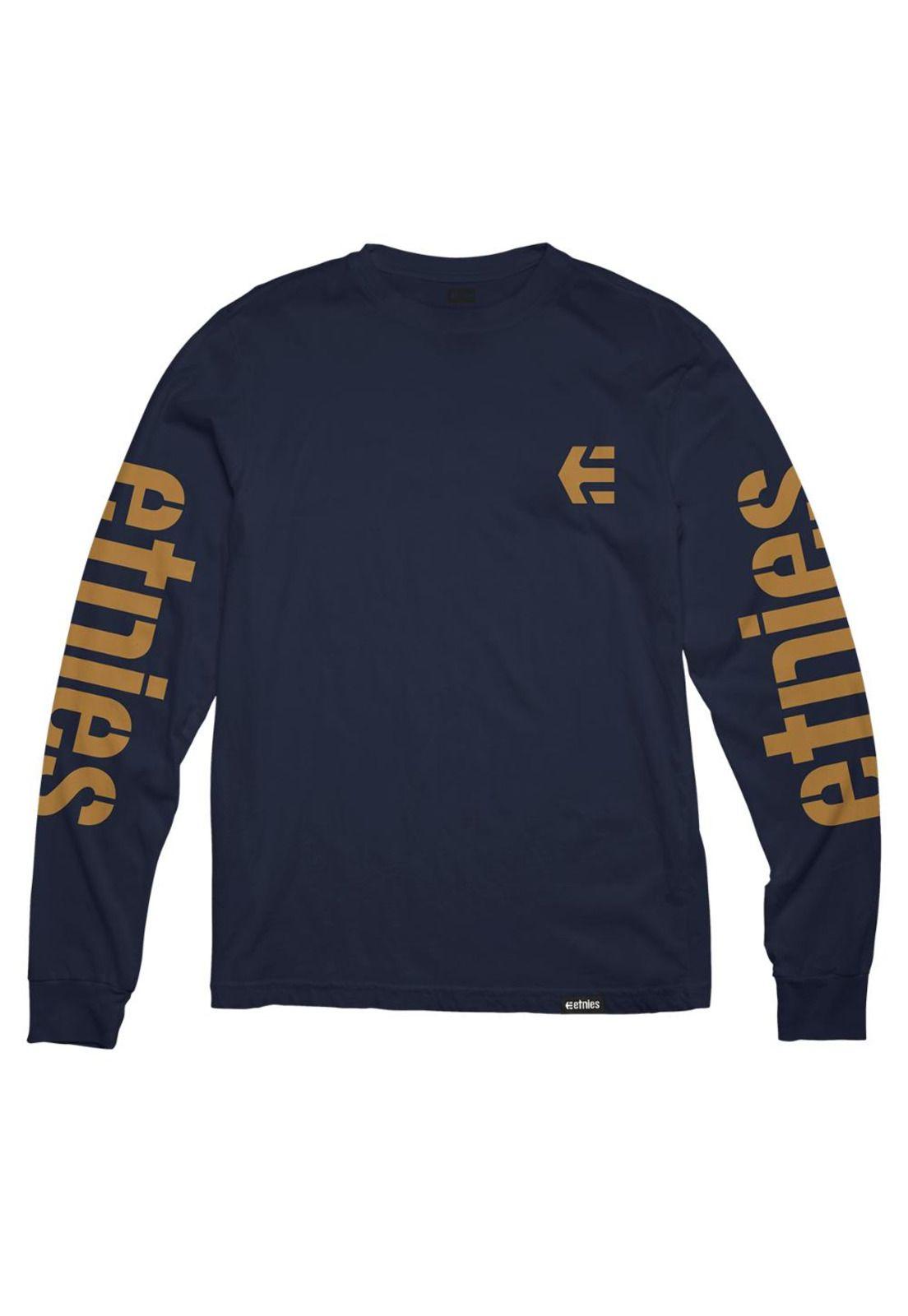 Polera Men Icon Manga Larga Navy Gum-0