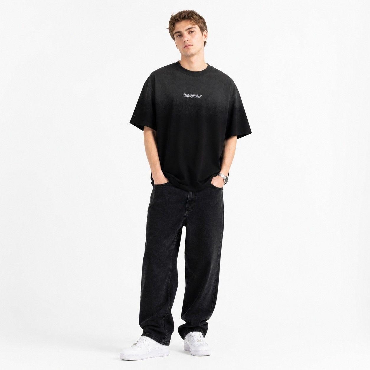 Polera Whatup Hombre WhatUpWear Black White-0