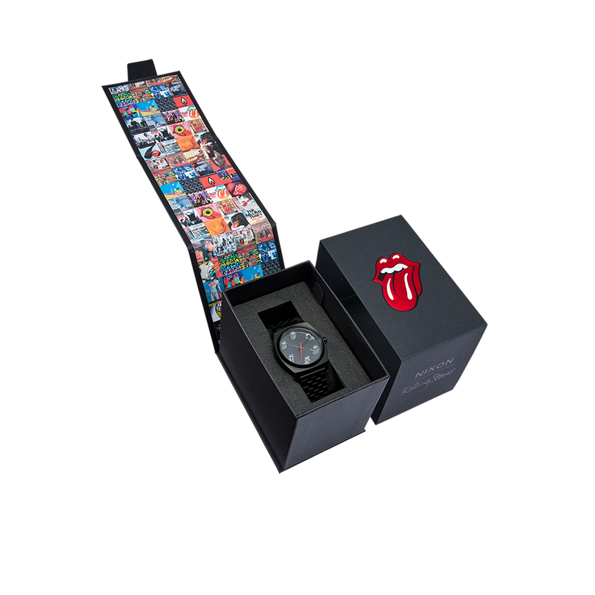 Reloj Rolling Stones Time Teller All Black-5
