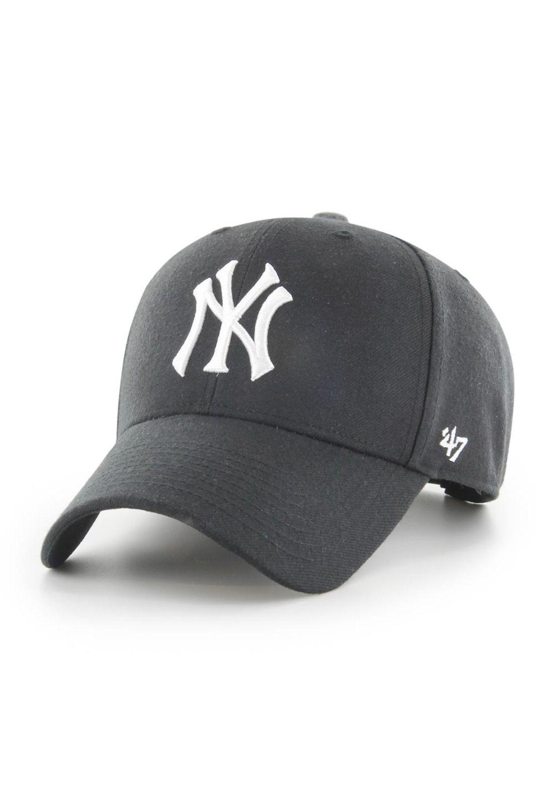 Jockey New York Yankees MVP Snapback Black White-0