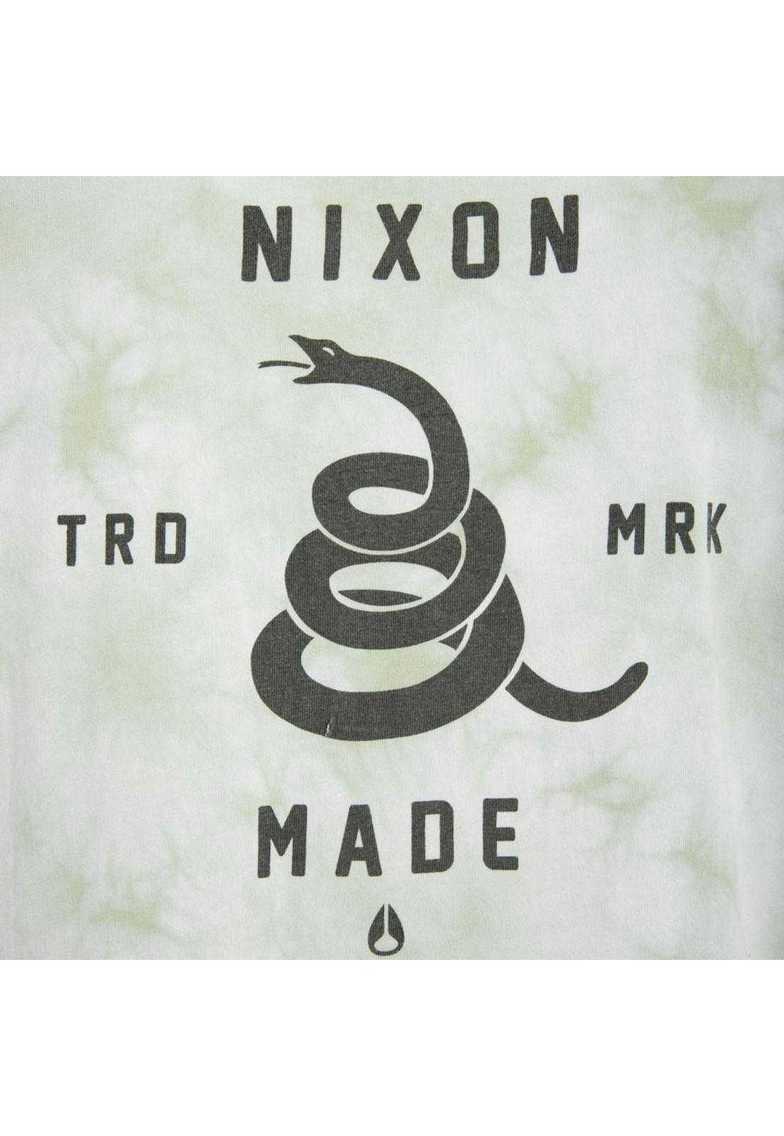 Polera Men Green Tie Dye Snake-3