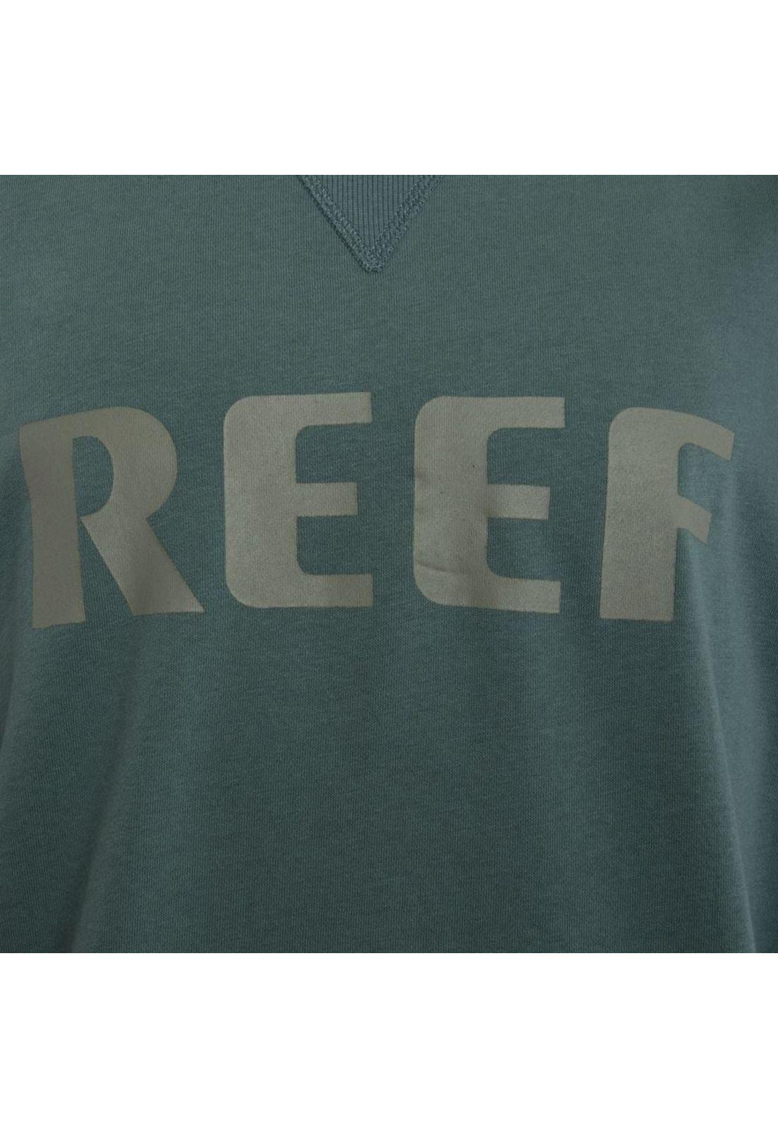 Poleron Men Crew Green Logo Front-3