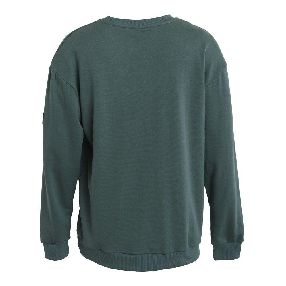 Poleron Men Crew Green Logo Front-2