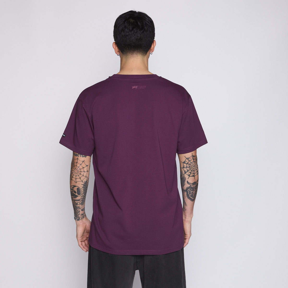 Polera Whatup Men Liquid Face Purple-1
