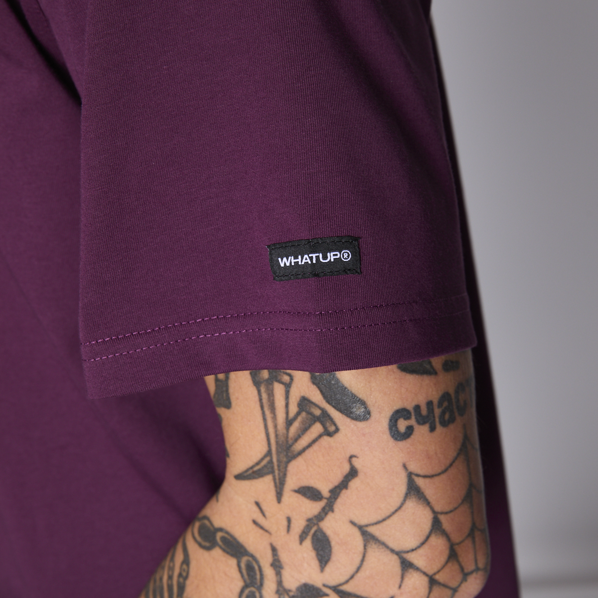 Polera Whatup Men Liquid Face Purple-4