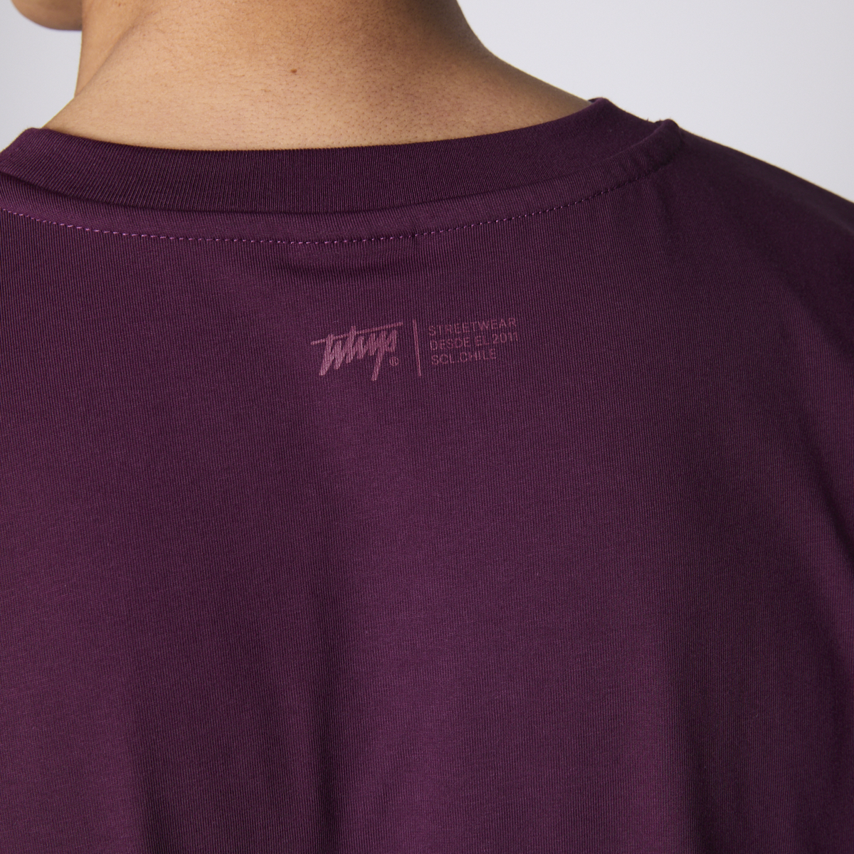 Polera Whatup Men Liquid Face Purple-5
