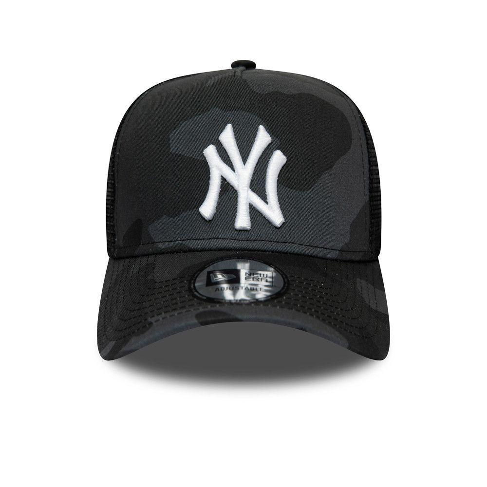 Jockey New Era 940 Trucker New York Yankees Black Grey-1