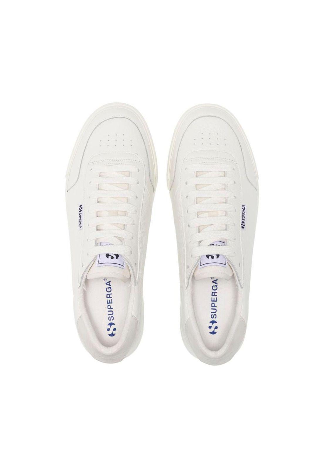 Zapatilla 3842 Court White F Avorio-3