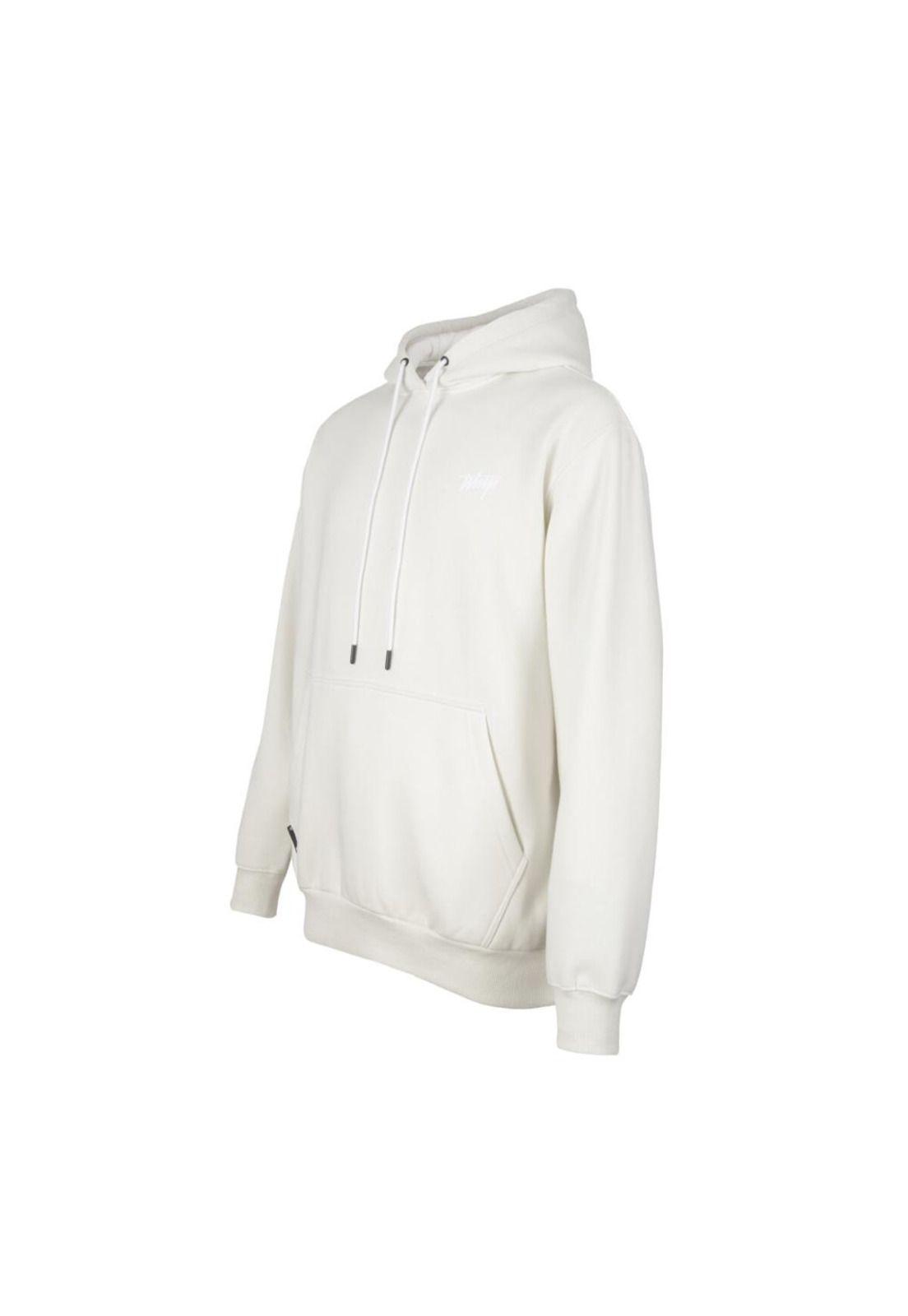 Poleron Hoodie Gray Small Logo White-4