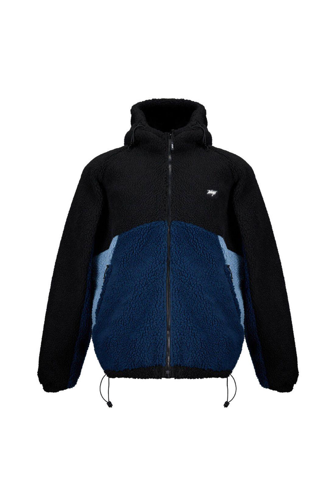 Sherpa Whatup Men Full Zipper Black Blue-0