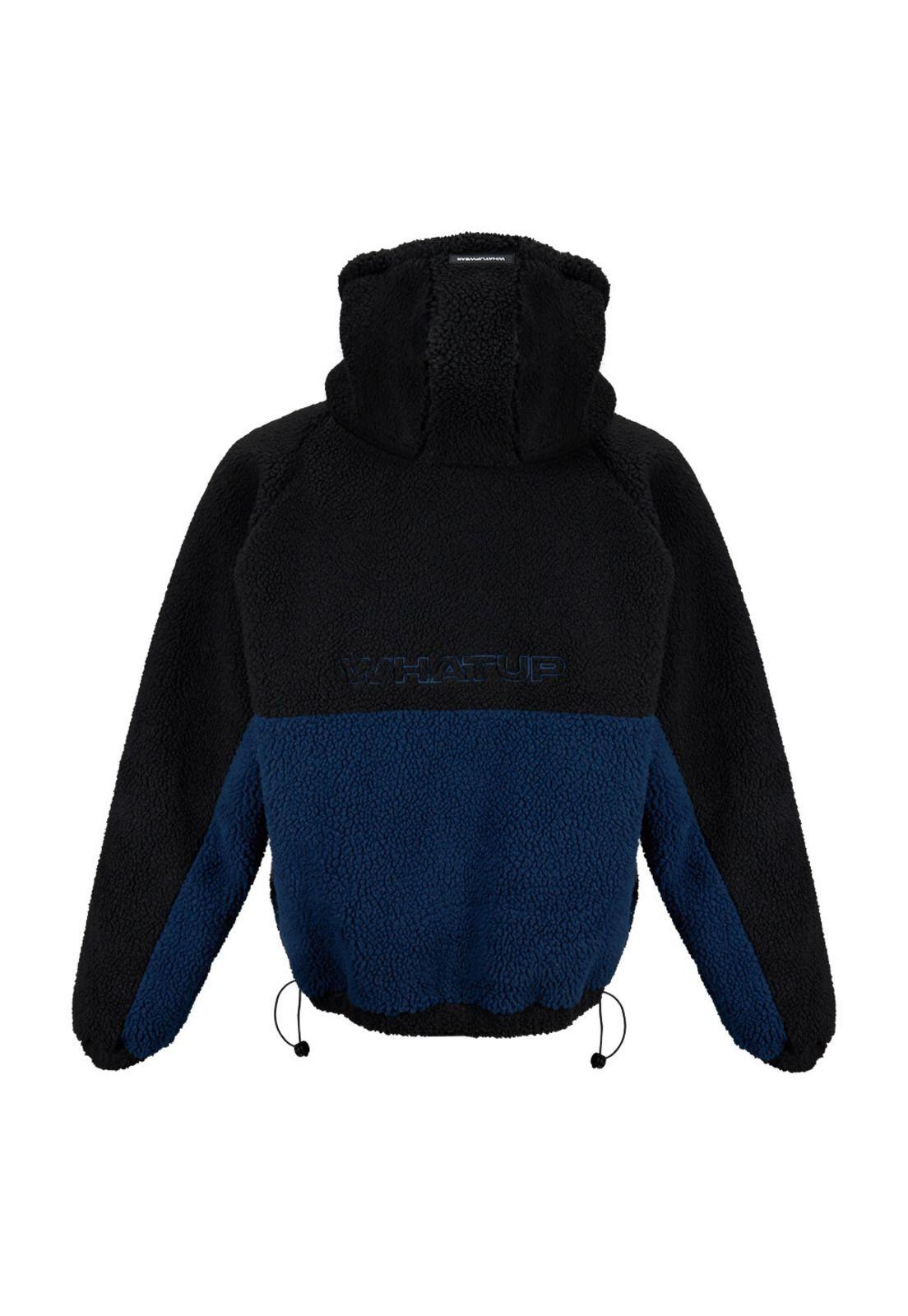 Sherpa Whatup Men Full Zipper Black Blue-1